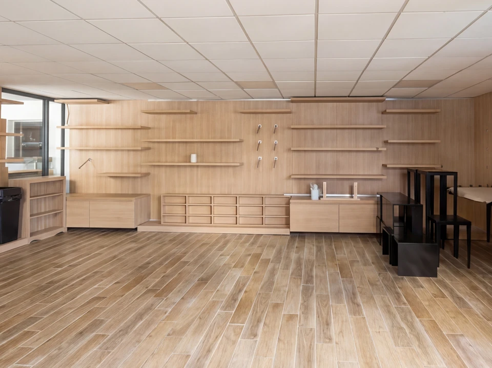 Deux personnes travaillent en collaboration sur des documents techniques, l'une tenant un stylo pour annoter des plans ou schémas détaillés étalés sur une table